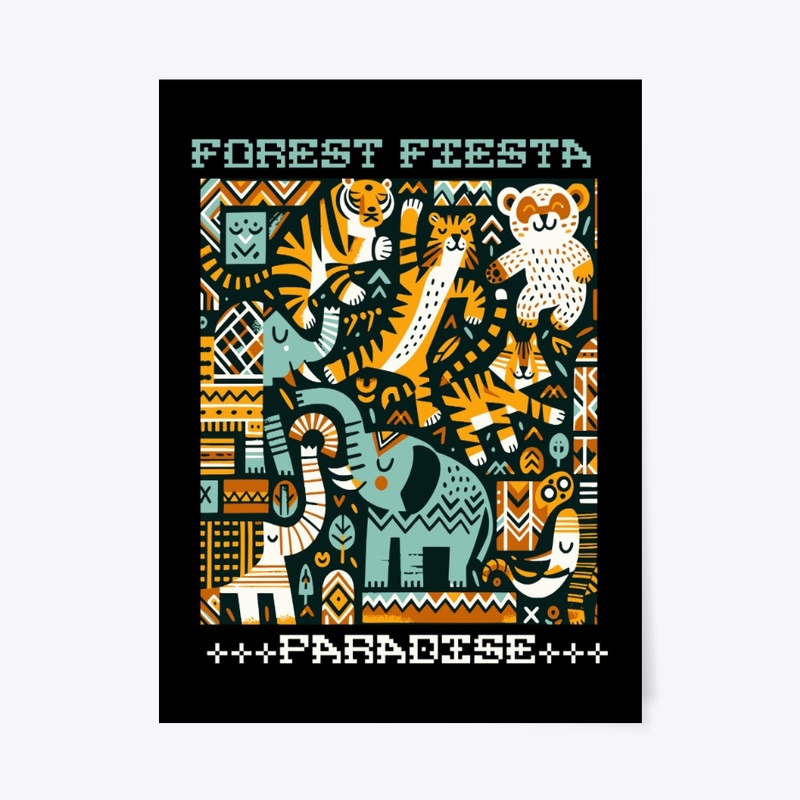 Cute Animal Forest Fiesta Paradise Merch