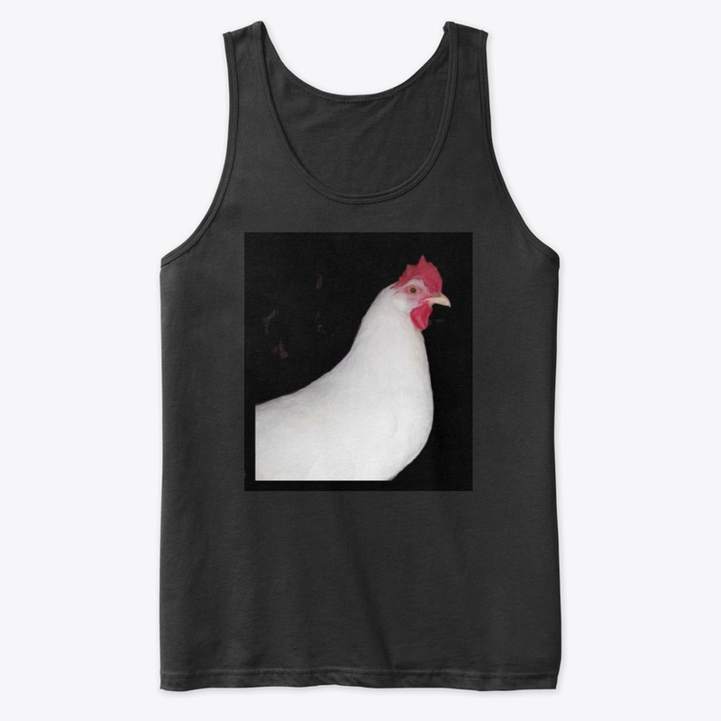 white leghorn hen chicken farm animal