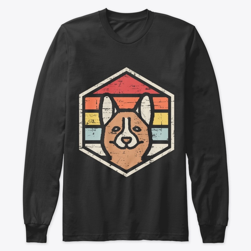 Retro Badge Corgi