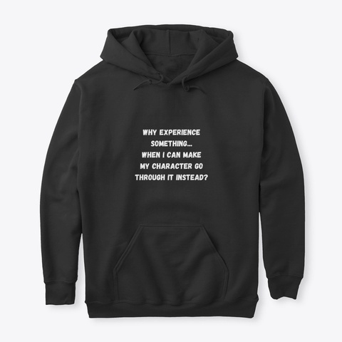 Why Experiance Black T-Shirt Front