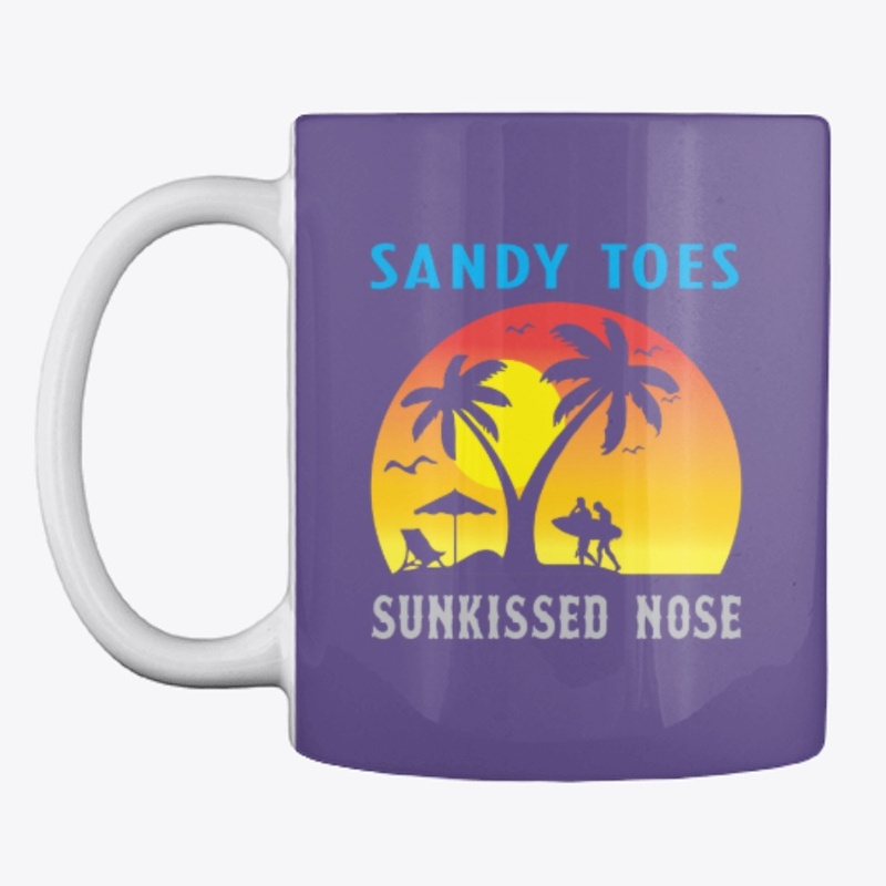 Sandy Toes Sunkissed Nose Beach T shirt