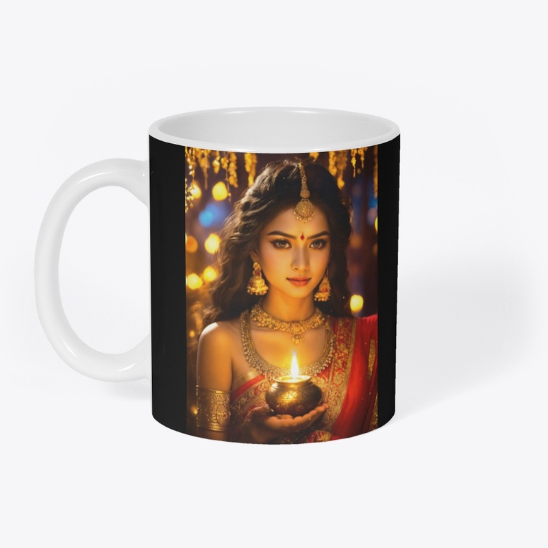 Oil Lamps Diya Taken Girl T-shirt