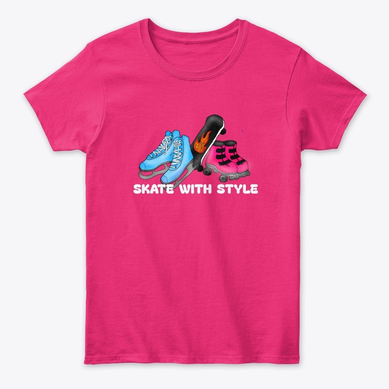 SKATE WITH STYLE - Tee-shirt 