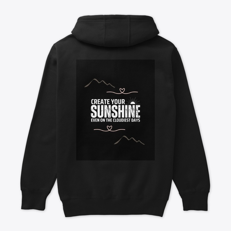 "Sunshine Slogan Hoodie & Dog Tag Set"