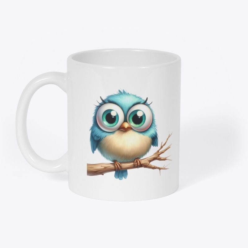 Funny birds mug.