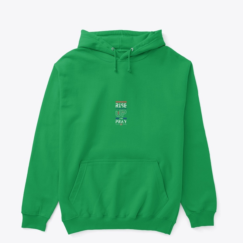 "Vibrant 'Rise up and pray' hoodie