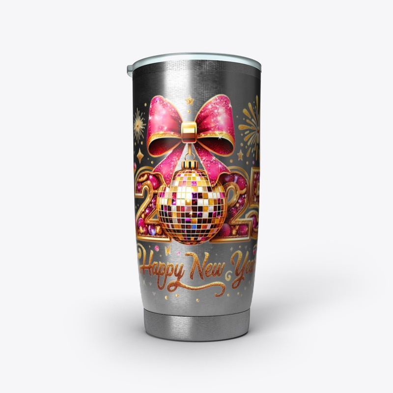 Sparkling New Year 2025 Gold