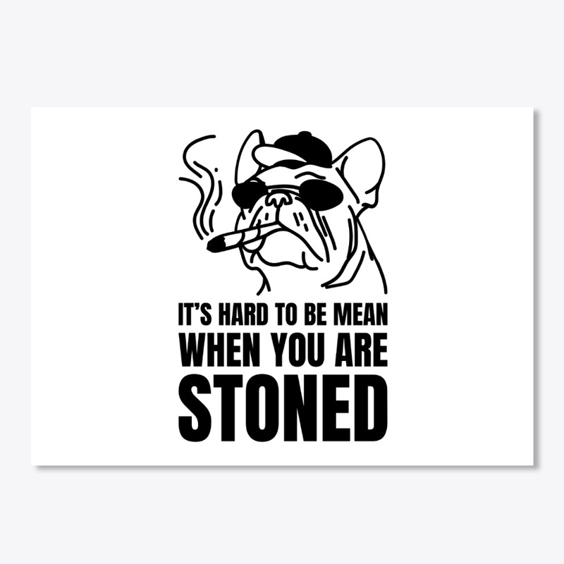 cannabis t-shirt design &amp; funny dog