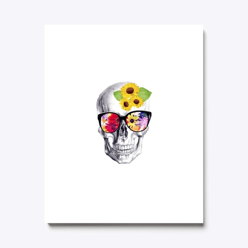 Skull and Sunflower Delight