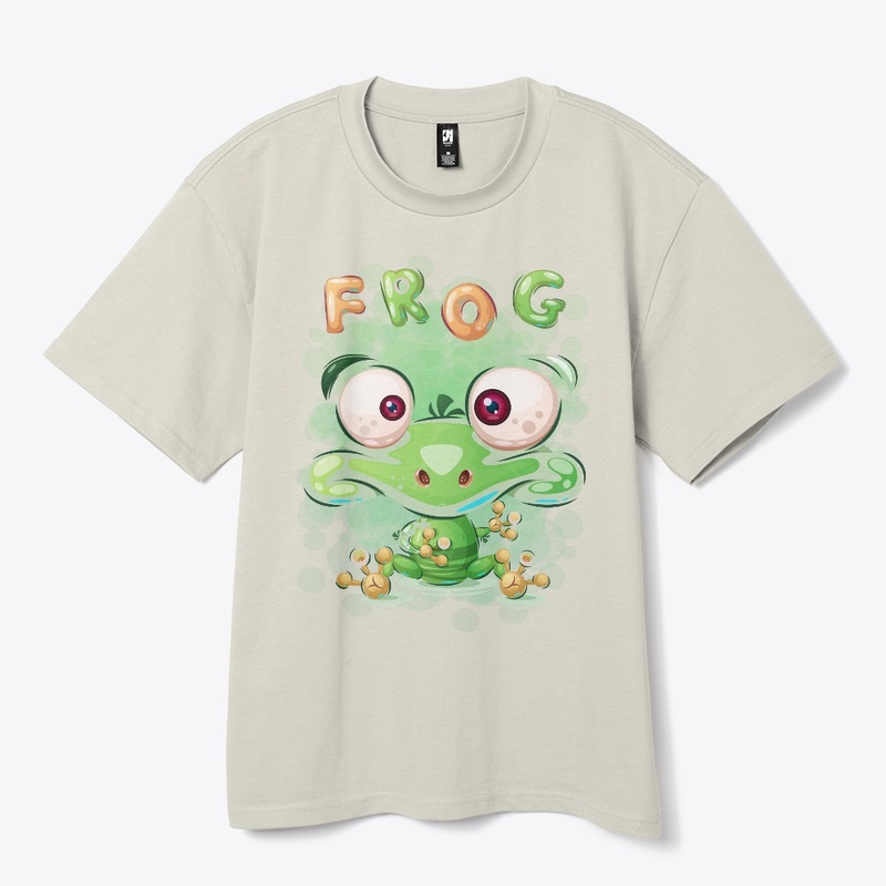 Green Frog T-Shirt Print