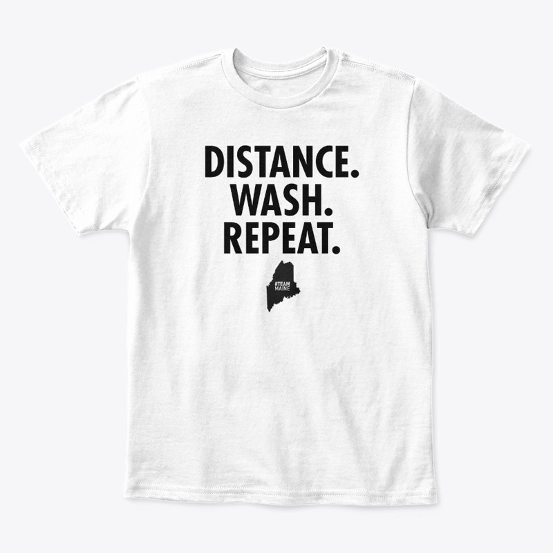 Team Maine - Distance, Wash, Repeat (Black)