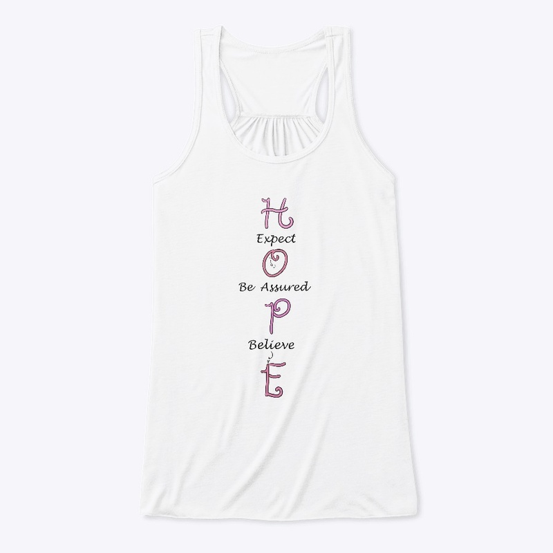 Hope Word Art in Shades of Pink