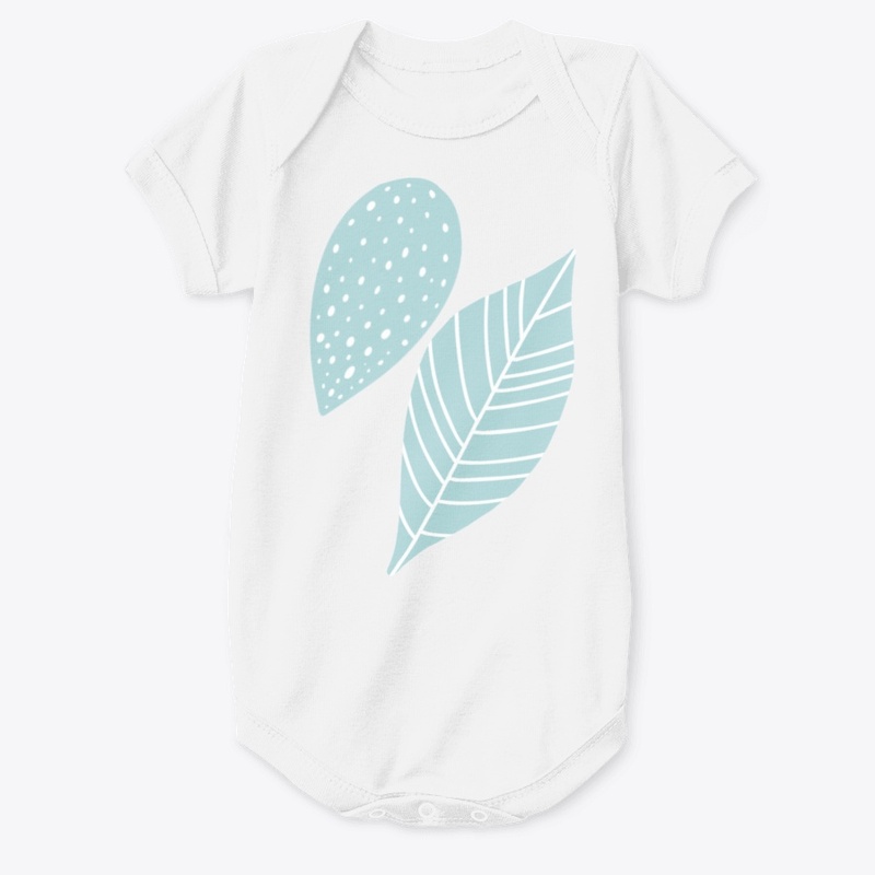 Blue Leaf Onesie