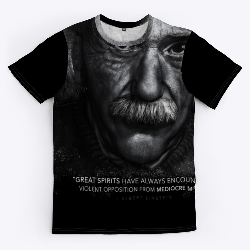 Albert Einstein "Mediocre Minds" Apparel