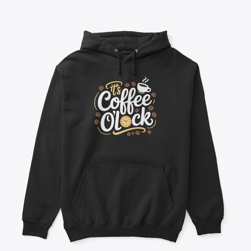 It's coffee o'clock. Typography Design