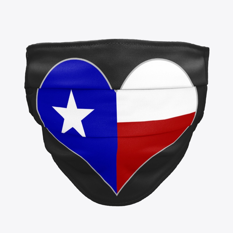 Texas Flag Heart