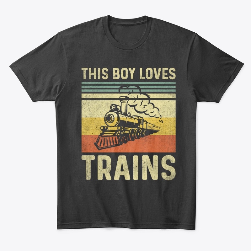 This Boy Loves Trains - Steam Locomotive