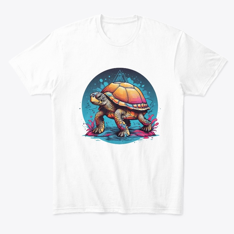 graphic design with a turtle