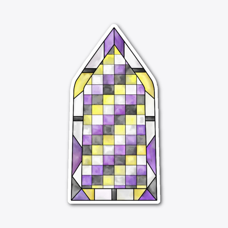 Stained Glass Non-Binary Window
