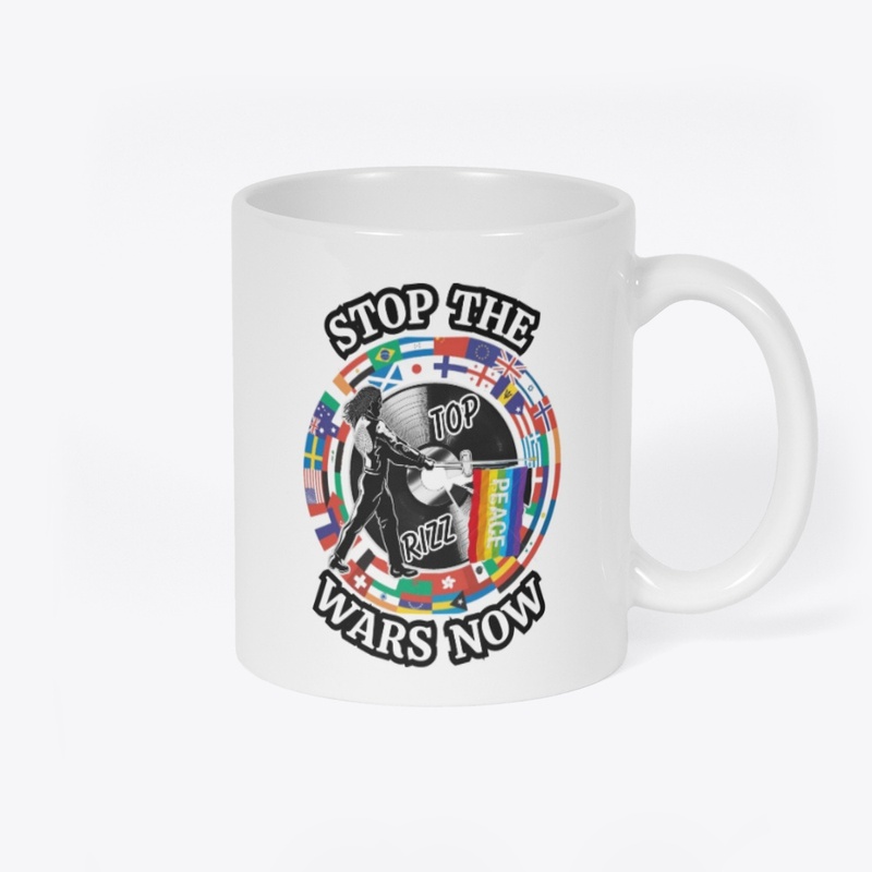 TOP RIZZ LOGO, STOP THE WARS NOW