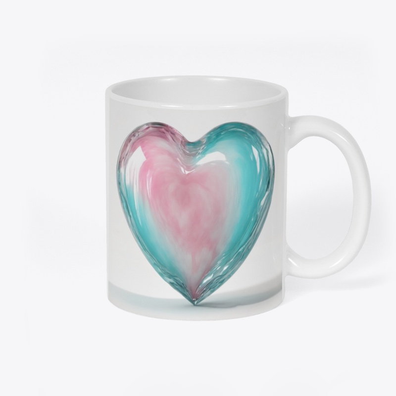 glass heart mug 46-4