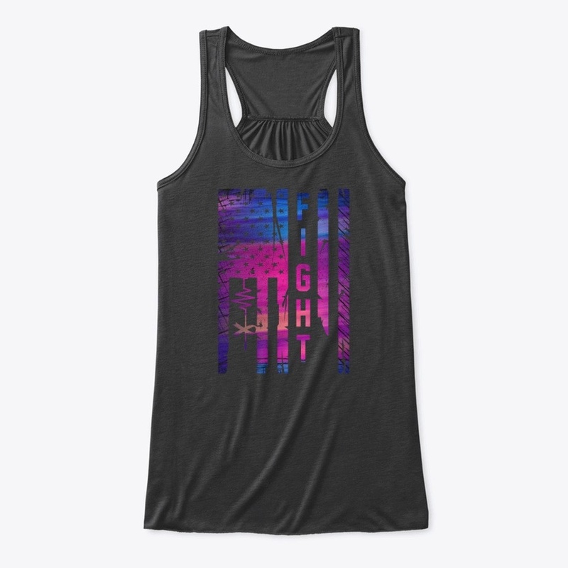 Unisex Breast Cancer Fight Black T Shirt
