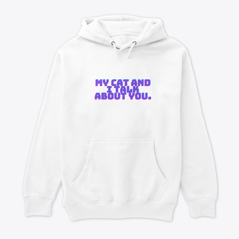 Cat Gossip Funny T-Shirt Design