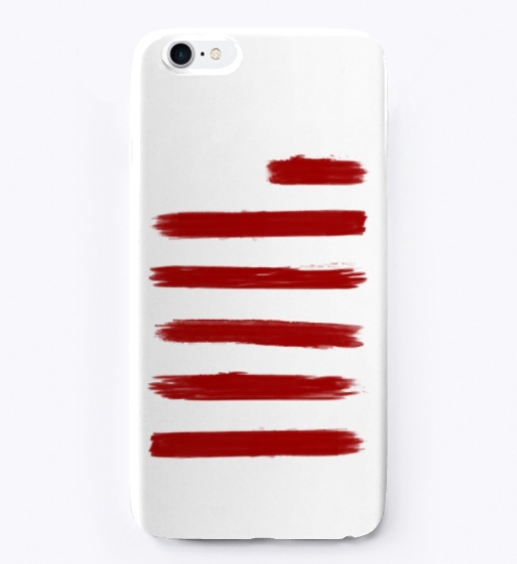 "striped" (red)