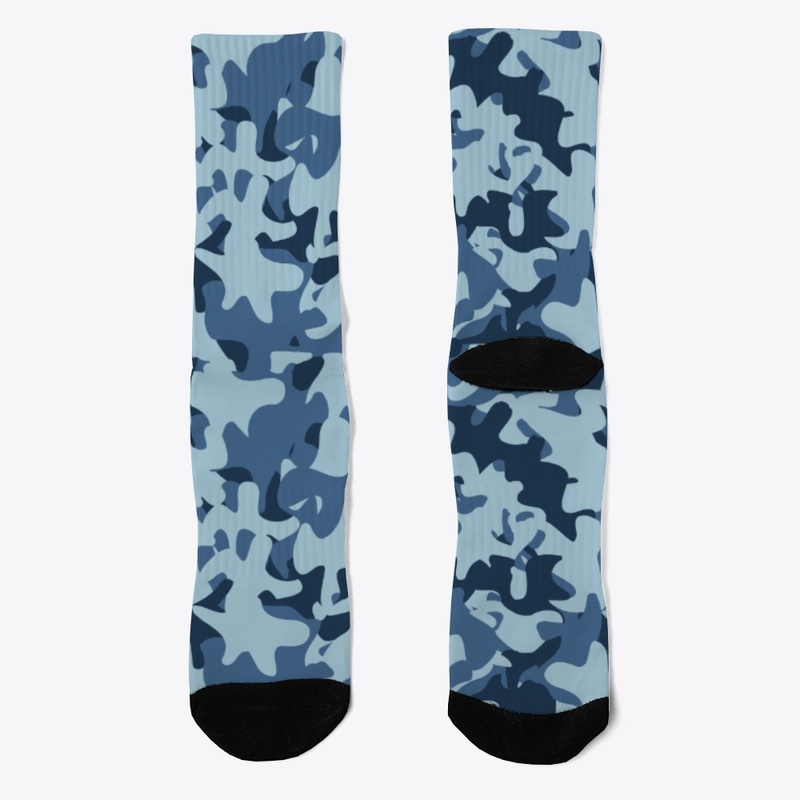 Military camouflage blue