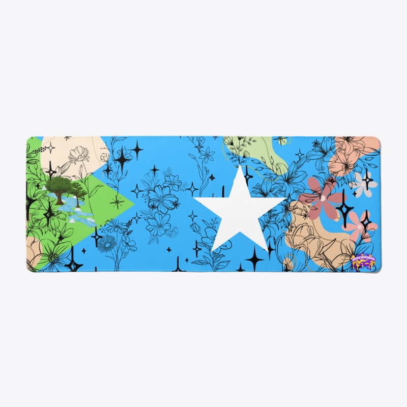 Somali Tri-Frag Sakura Blossom mousepad