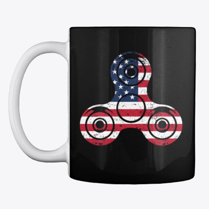 Fidget Spinner 4th of July American Flag