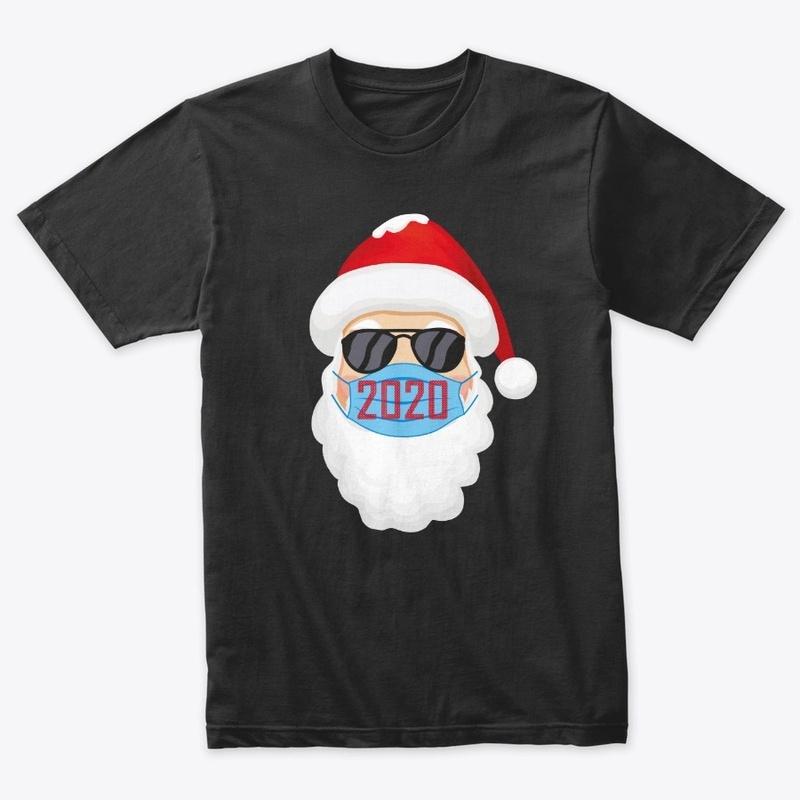 Santa In Sunglasses Wearing Mask Funny C