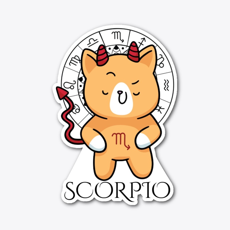 Scorpio Zodiac White T-Shirt