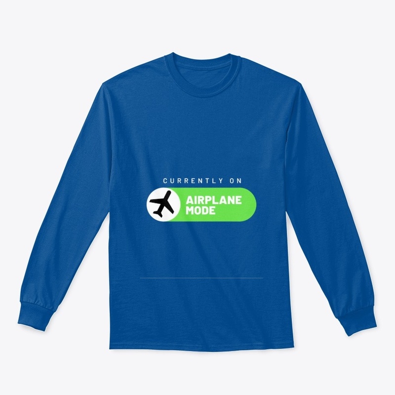 Airplane mode on Black Shirt