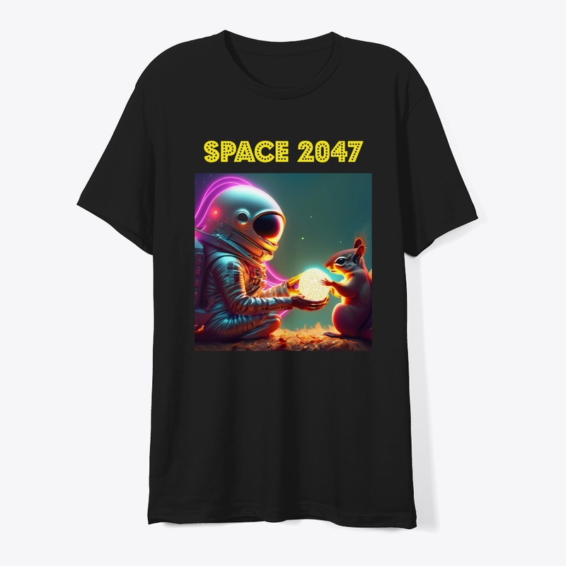 Spaceman and squirrel design