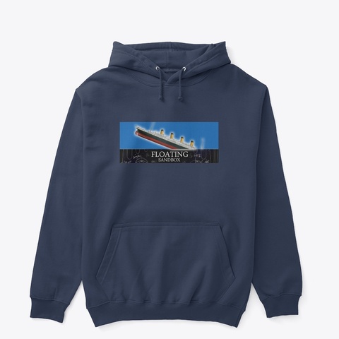 Floating Sandbox Navy T-Shirt Front