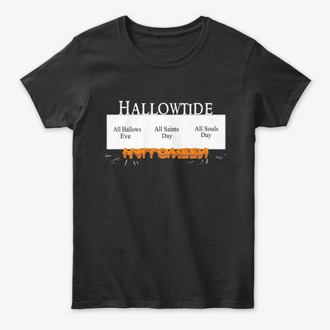 Lady's Hallowtide Tee Black T-Shirt Front