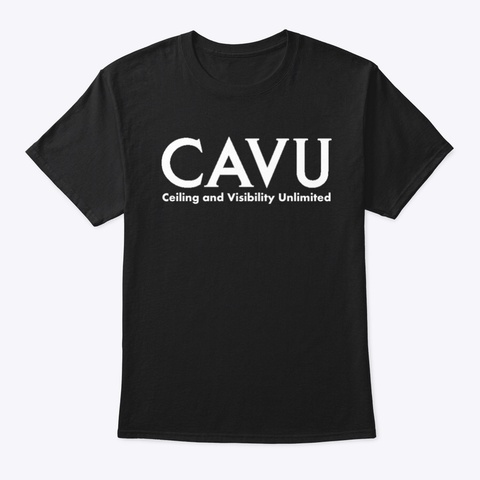 Cavu Black T-Shirt Front