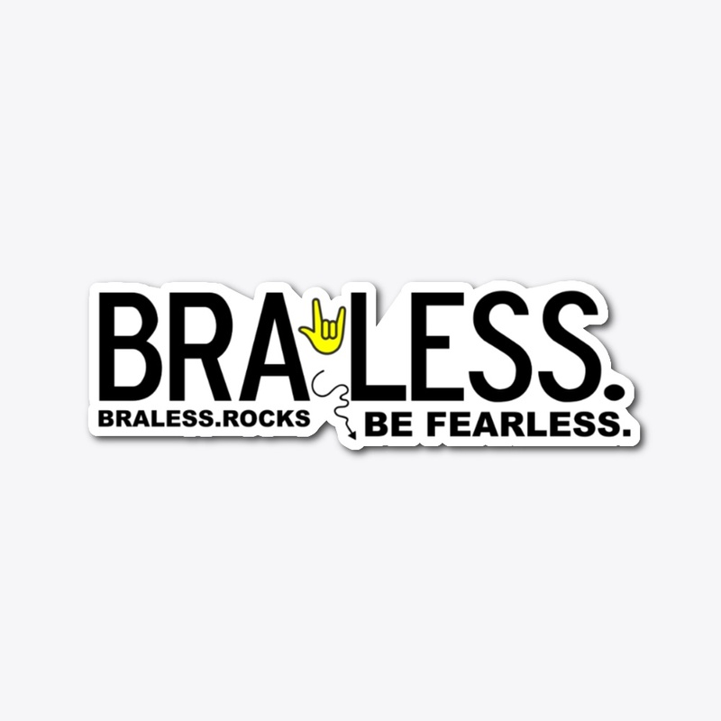 BRALESS. Sticker