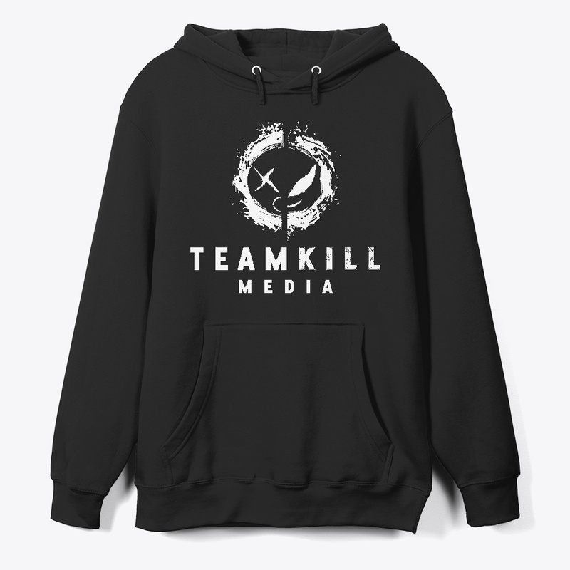 TeamKill Media White Logo Hoodie