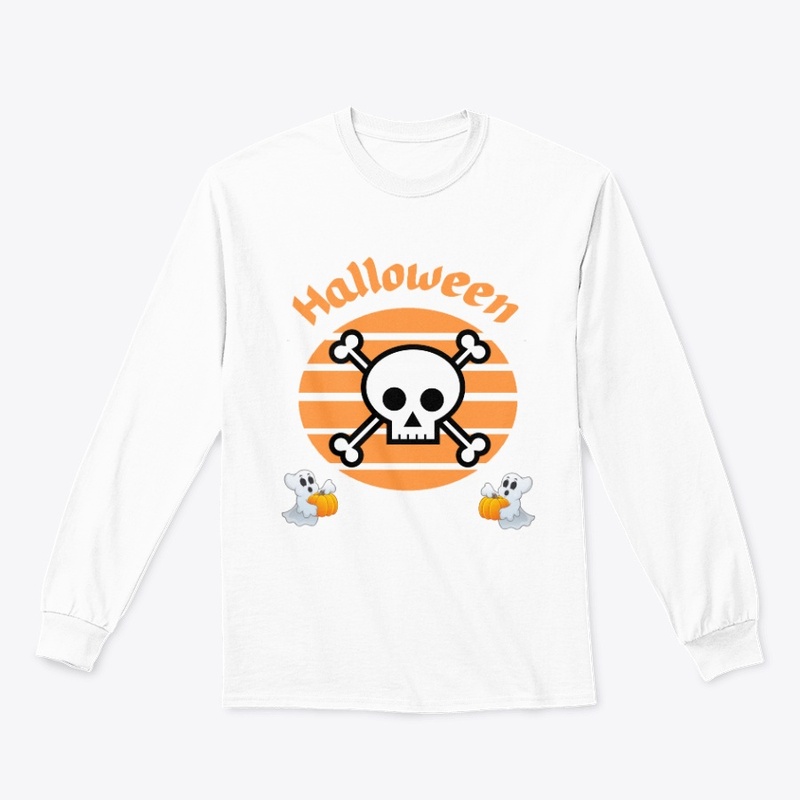 Happy Halloween - Skull and ghosts