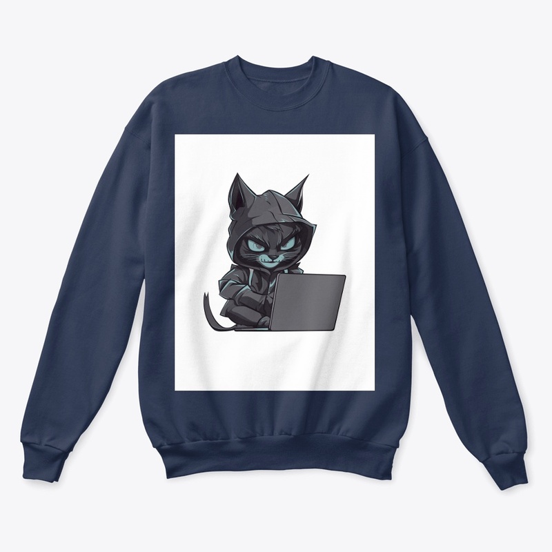 Cool Cat T-Shirt: Typographic Design