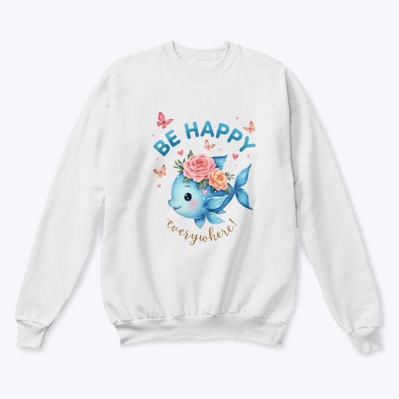 sea fish in blue and crystal