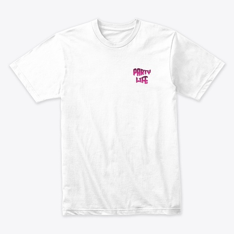 Pl Womens Pink Cup Collection  White T-Shirt Front