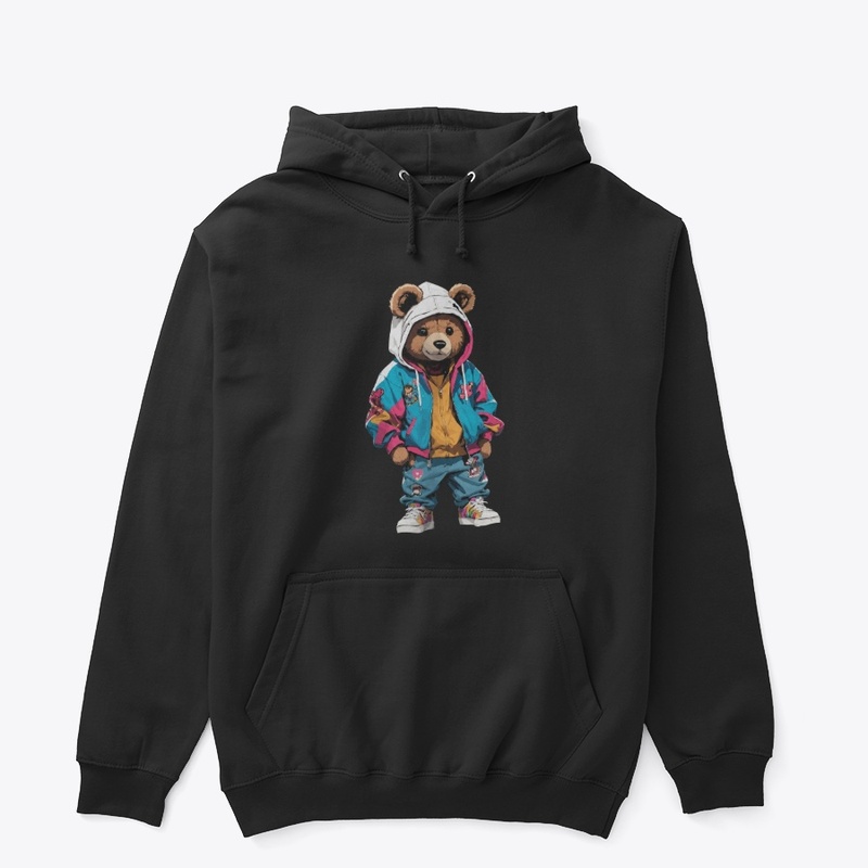 Cute Streetwear Teddy Bear Graphic