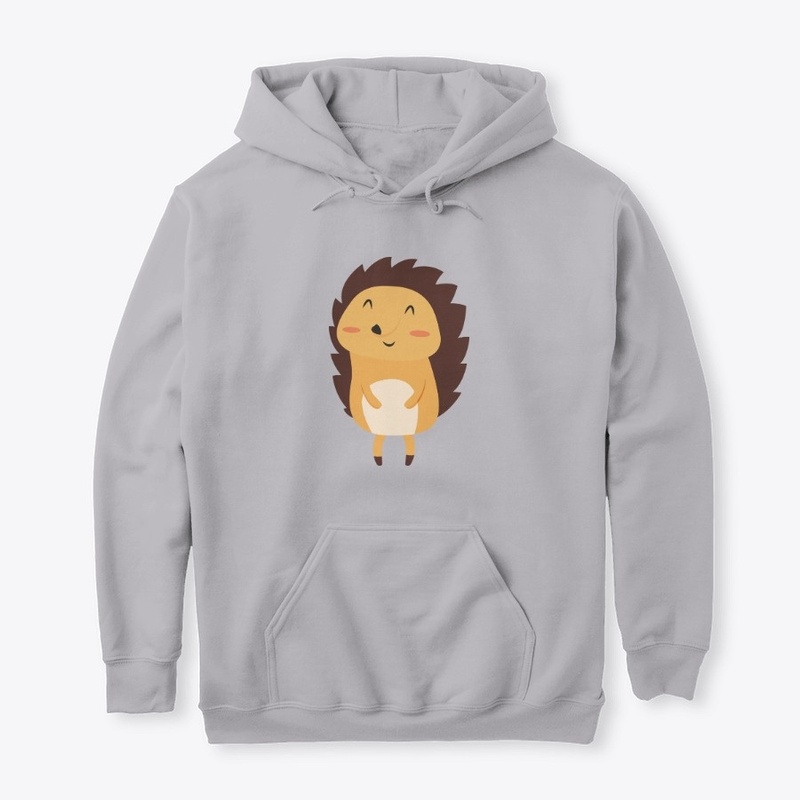 Smiling Sweet Hedgehog Art Design