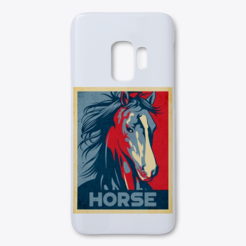 Cool Horse Propaganda Poster Style