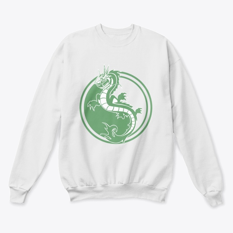 Yin and Yang Green Dragon