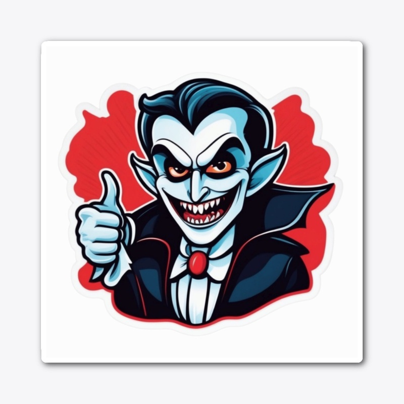 Vampire Villain Cartoon Illustration