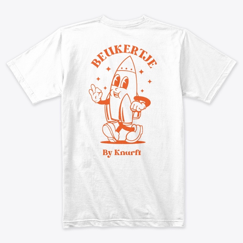 White with orange text beukertje